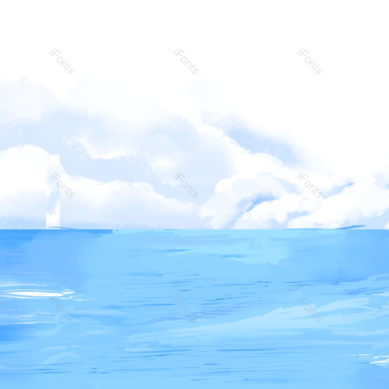 天空图片,海洋元素,海洋装饰PNG,海边免抠素材